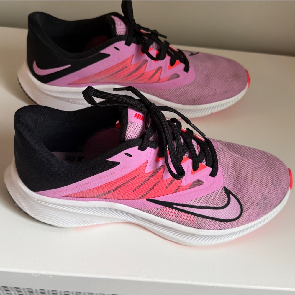Nike ZoomX Vaporfly in color Pink Blast